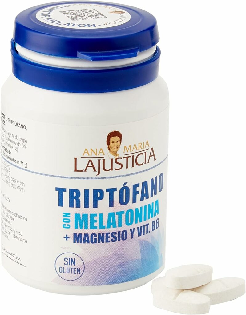 Ana Maria Lajusticia -Triptófano con melatonina + magnesio + VIT B6