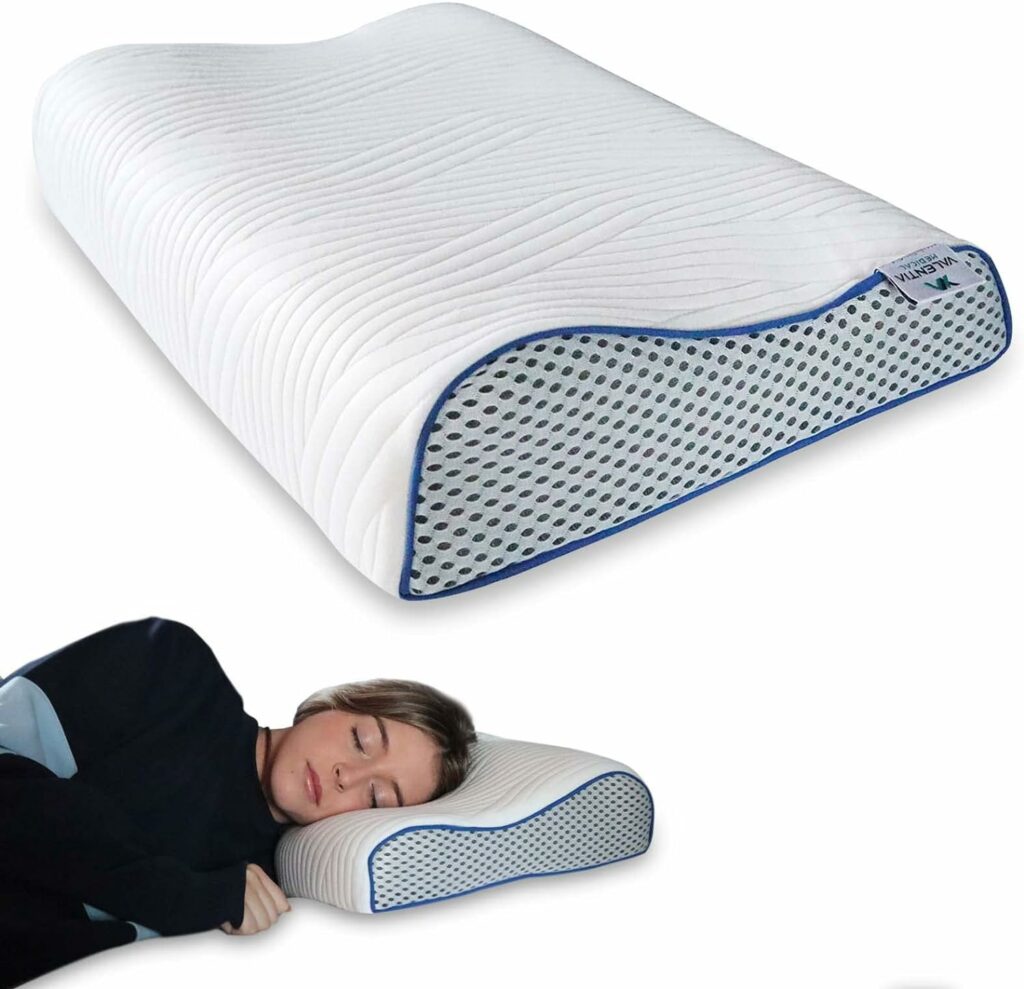 VALENTIA MEDICAL - Almohada Cervicales y Cuello, Almohada Viscoelastica de Doble Altura