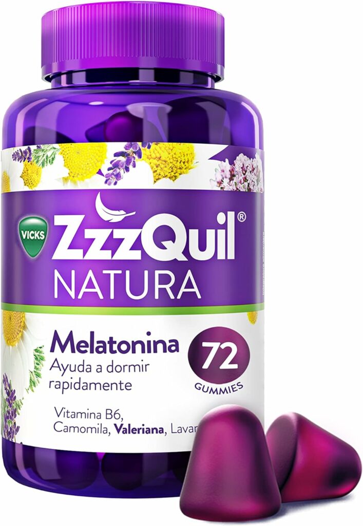ZzzQuil Natura, Melatonina, Pastillas Para Dormir de Melatonina pura